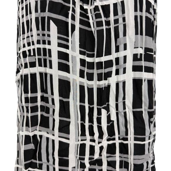 Kenneth Cole New York Womens 100% Silk Sleeveless Print Black Top Blouse NWT 14 - Picture 6 of 16